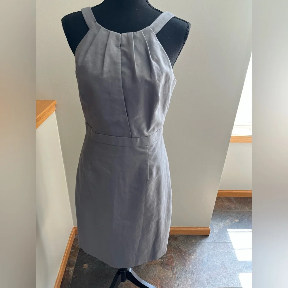 J. Crew gray 100% cotton sleeveless lined dress. Size 4